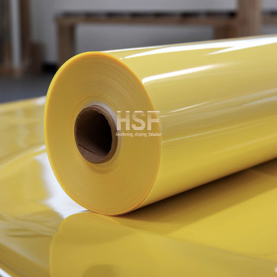Filme de Liberação Revestido de Silicone CPP Amarelo de 80µm para Aplicações de Rótulos e Fabricação de Adesivos