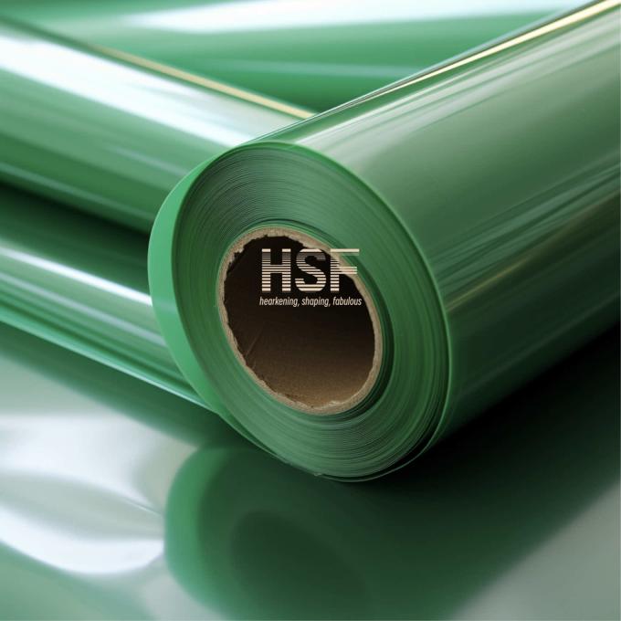 80Î¼m Opaque Green Mono Axially Oriented Polyethylene Film product sample