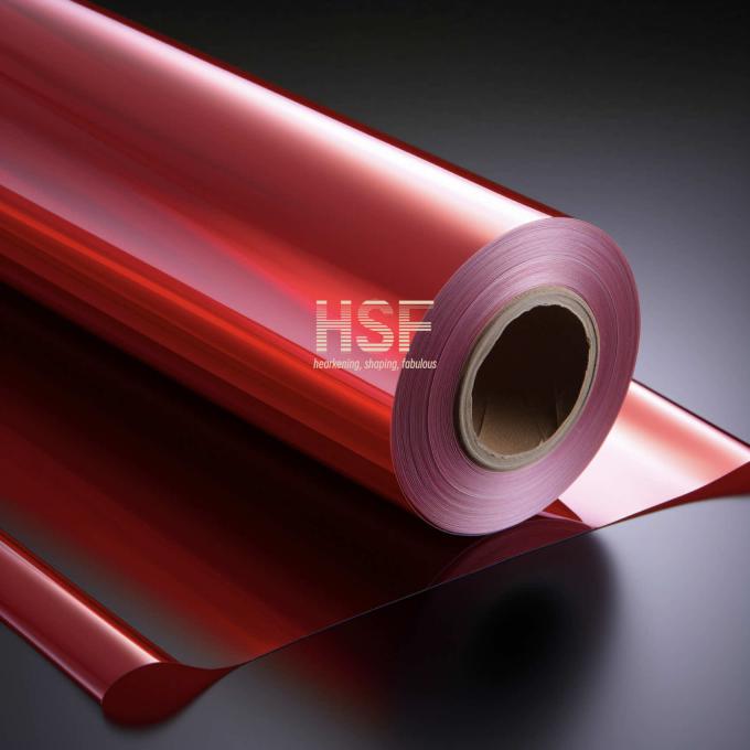 75Î¼m Red PET Fluorosilicone Release Liner product sample