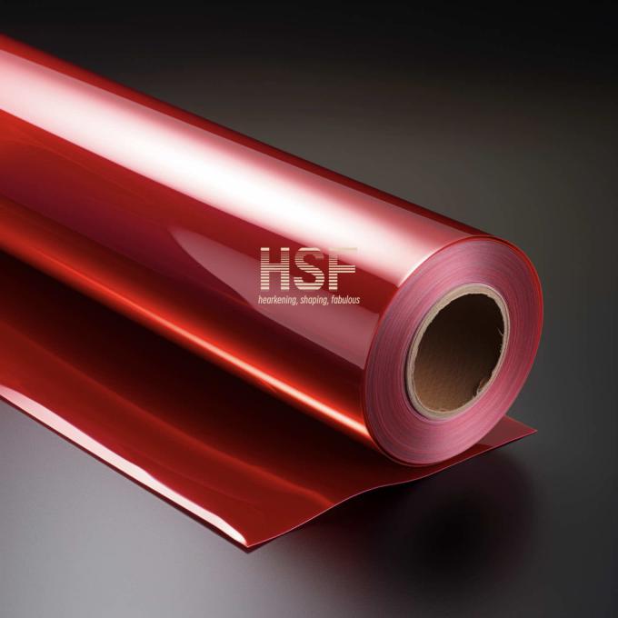 12Î¼m Red PET Fluorosilicone Release Liner product sample